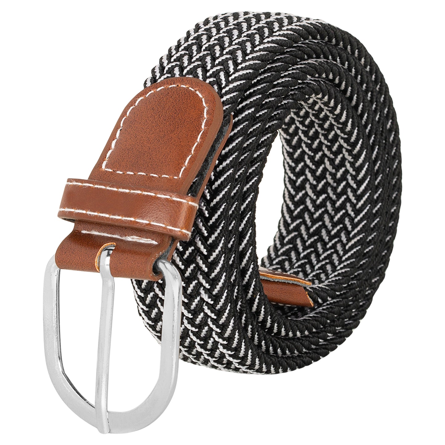 BTfash Stretchable Braided Woven Fabric Belt for Men and Women, Fits on upto 40 inch waist size | Pack of 1 |