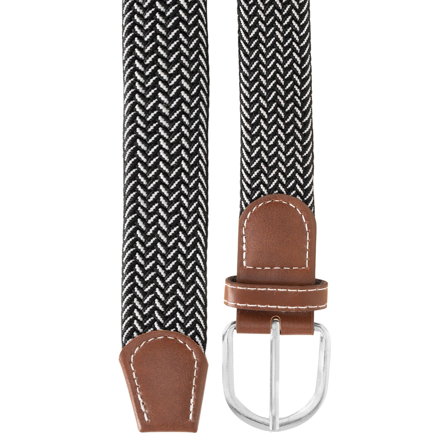 BTfash Stretchable Braided Woven Fabric Belt for Men and Women, Fits on upto 40 inch waist size | Pack of 1 |