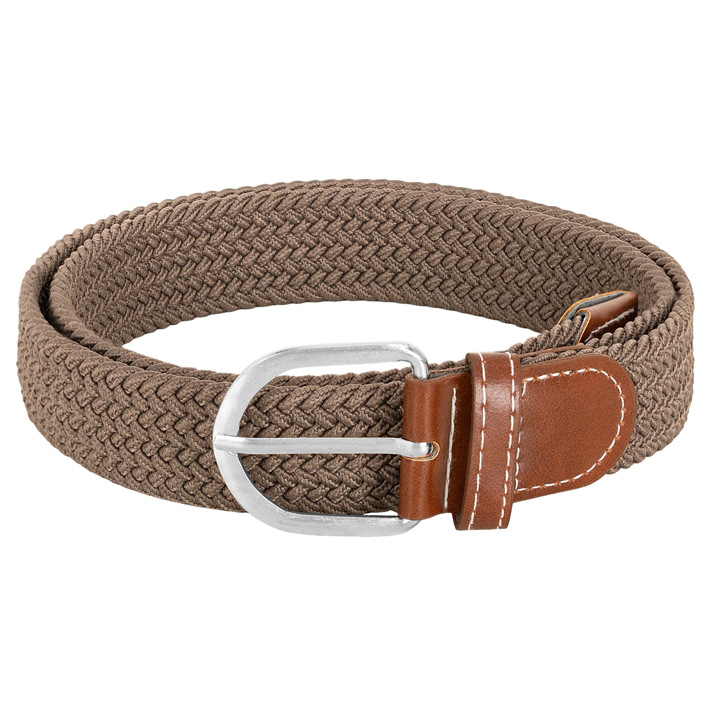 BTfash Stretchable Braided Woven Fabric Belt for Men and Women, Fits on upto 40 inch waist size | Pack of 1 |