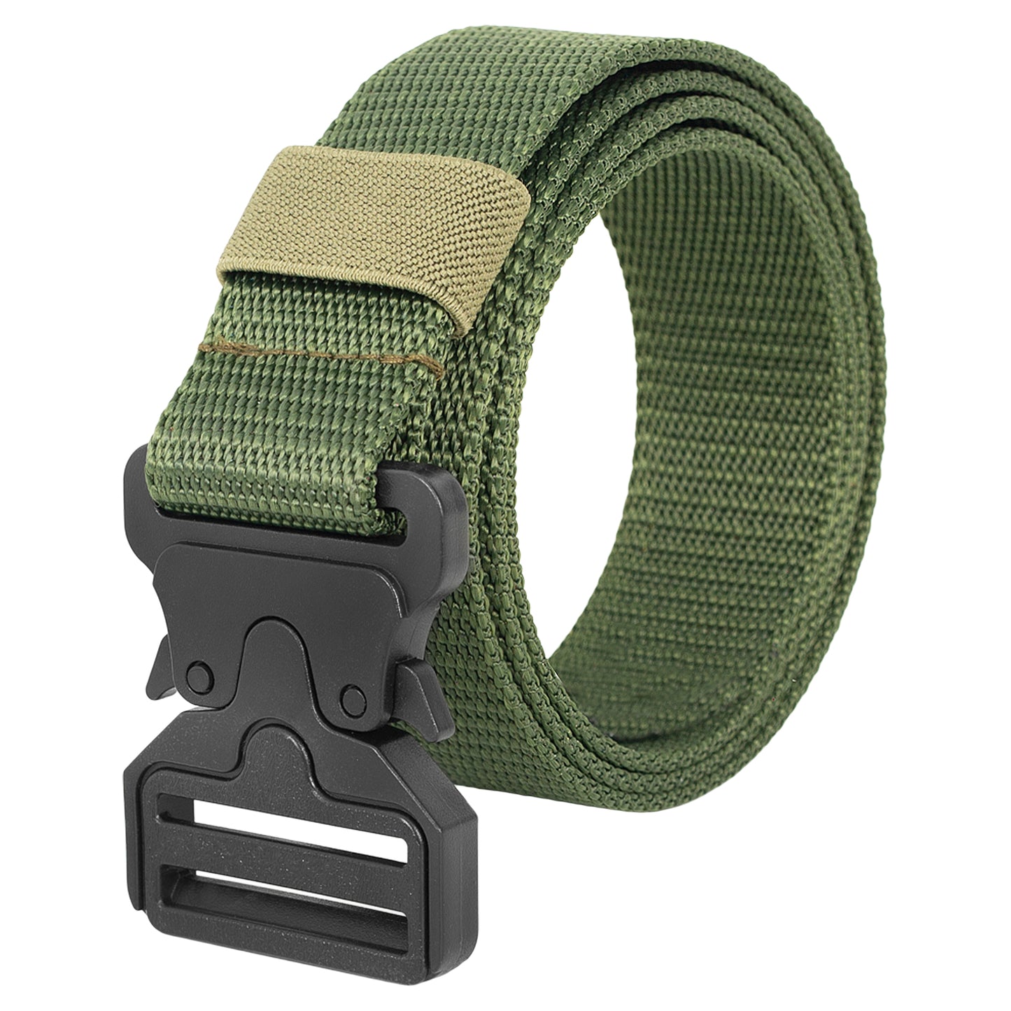 BTfash Men's Synthetic Belt Wide Nylon Military Style Tactical Canvas Waist Belt With Buckle