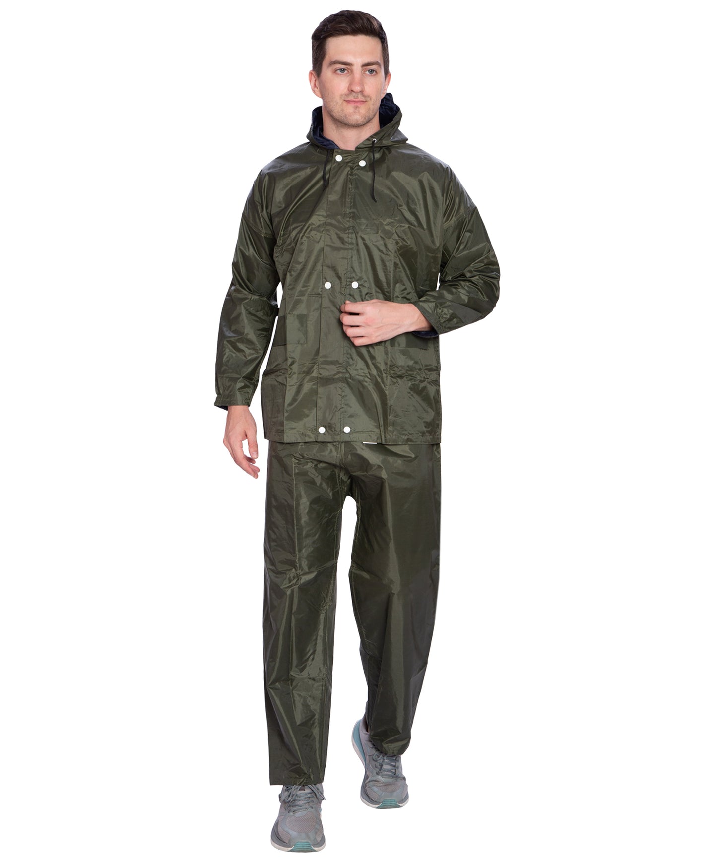 BTfash Men's Lightweight and Waterproof Hood Raincoat With pocket and bag | Solid | Comfortable | Modern