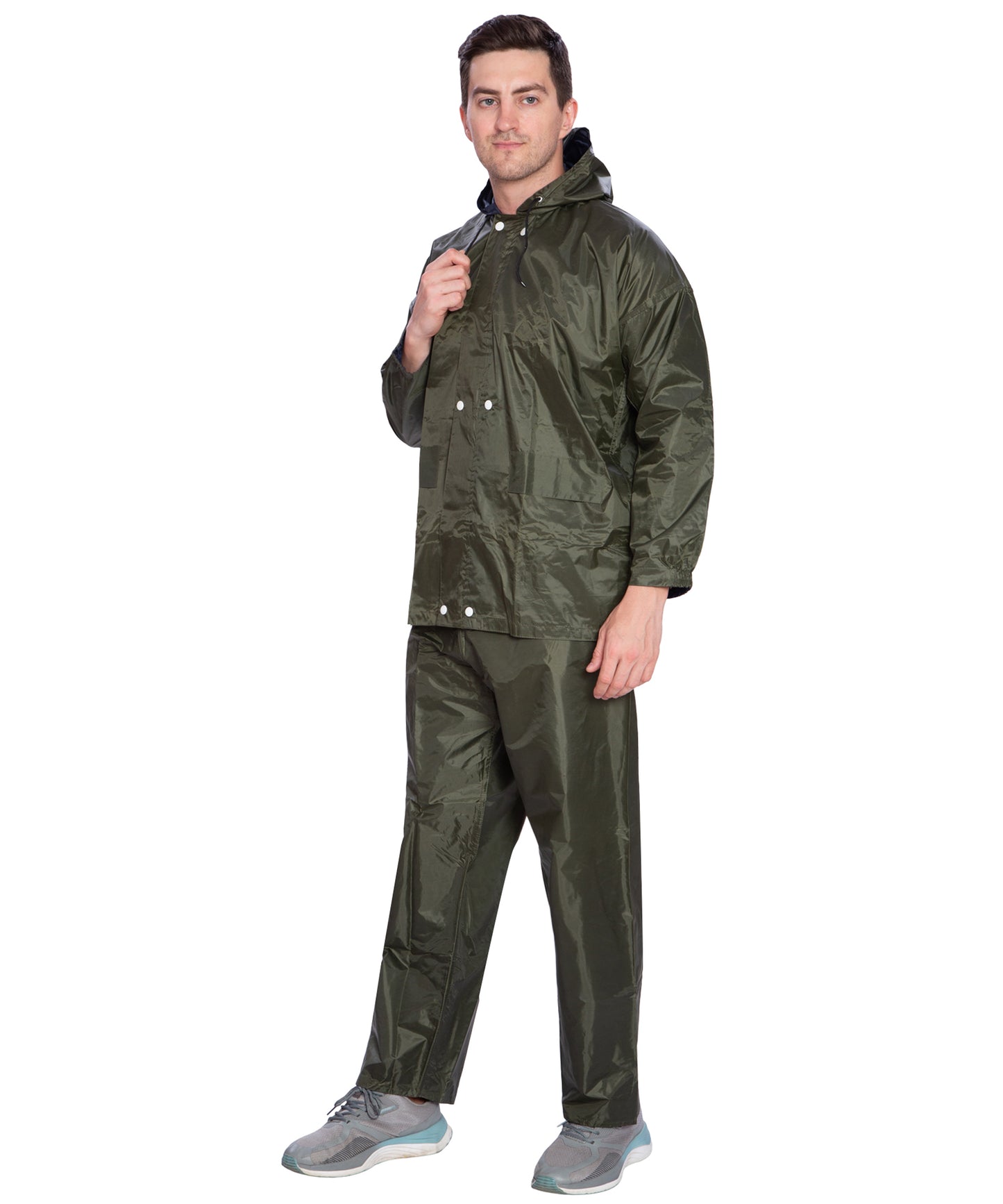 BTfash Men's Lightweight and Waterproof Hood Raincoat With pocket and bag | Solid | Comfortable | Modern