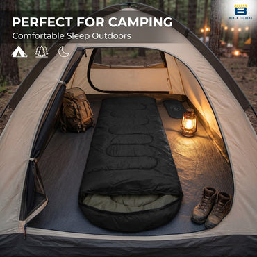 Bimla Traders Sleeping Bag for Camping & Travel | Regular Size Lightweight Sleeping Bag (1kg) | Comfortable, Easy to Carry & Store. Pack of 1