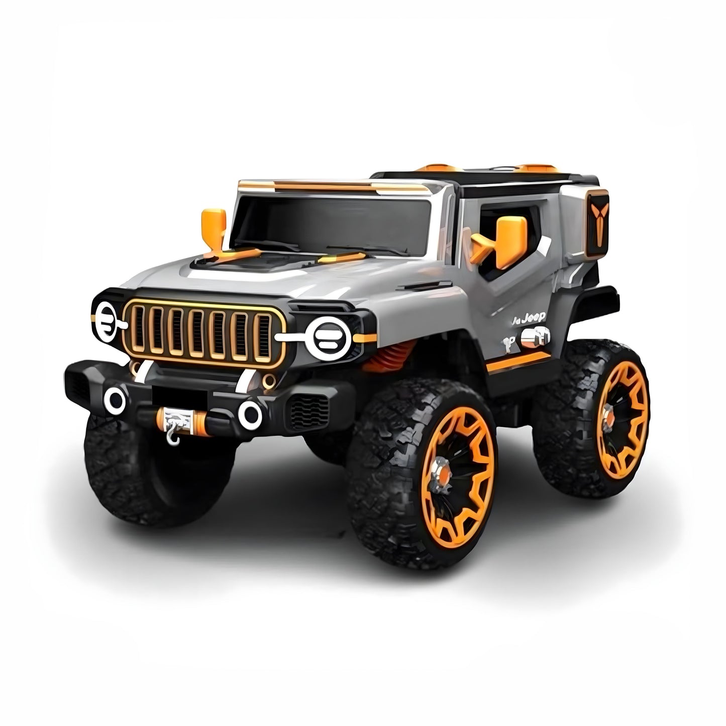 Btag Rechargeable Battery Operated Ride-On Luxury Jeep for Kids with Remote Control, 12V Battery Powered, Dual Control Mode, Swing Function, Led Lights, with Seat Belts.