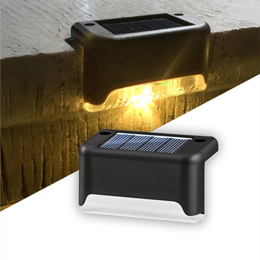 Bimla Traders Solar Deck Light, Rechargeable Waterproof LED Solar Lights for Stairs, Step, Fence, Railing