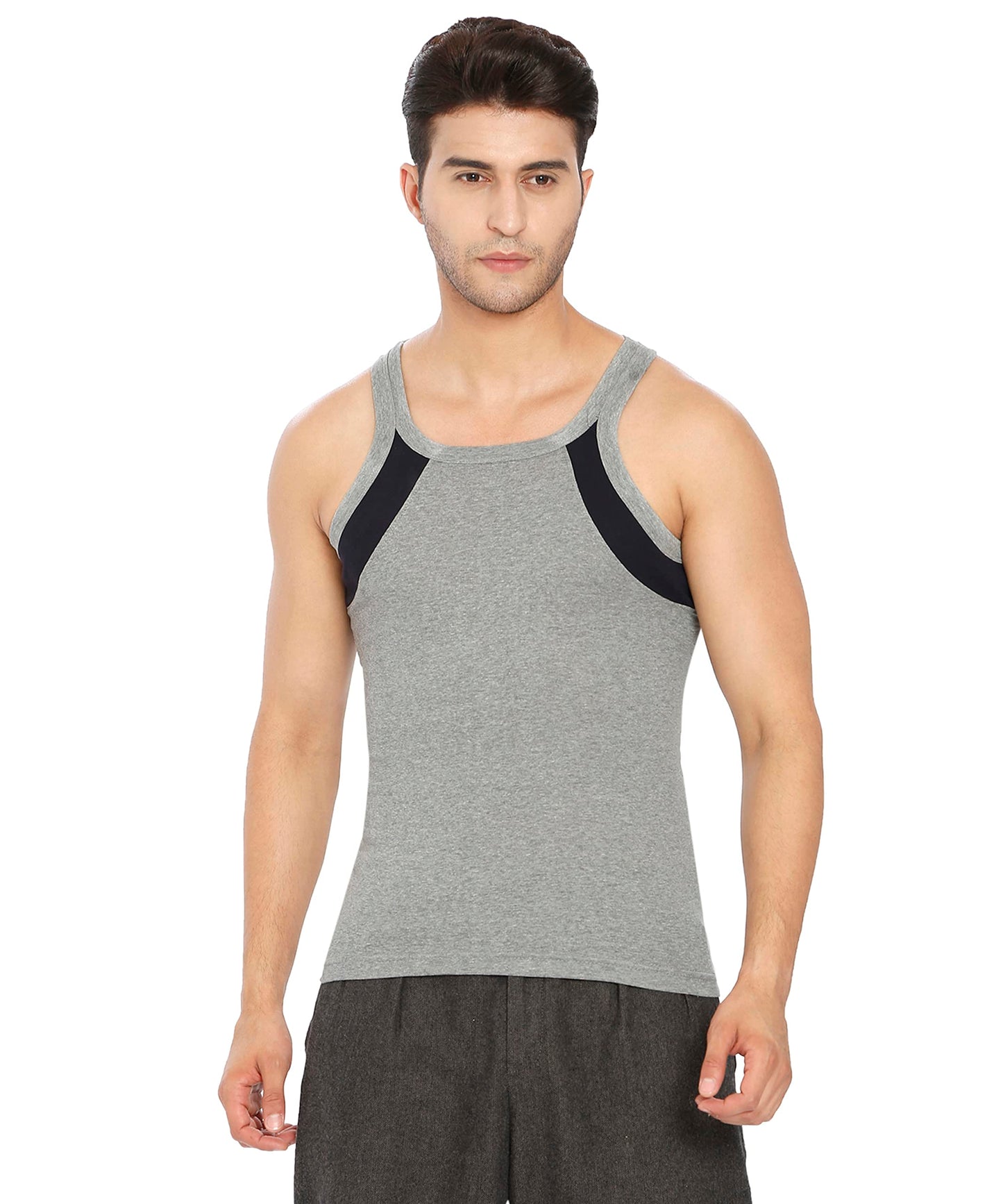 Lux Xylo Cotton Men's Round Neck Sleeveles Vest - Assorted (999)