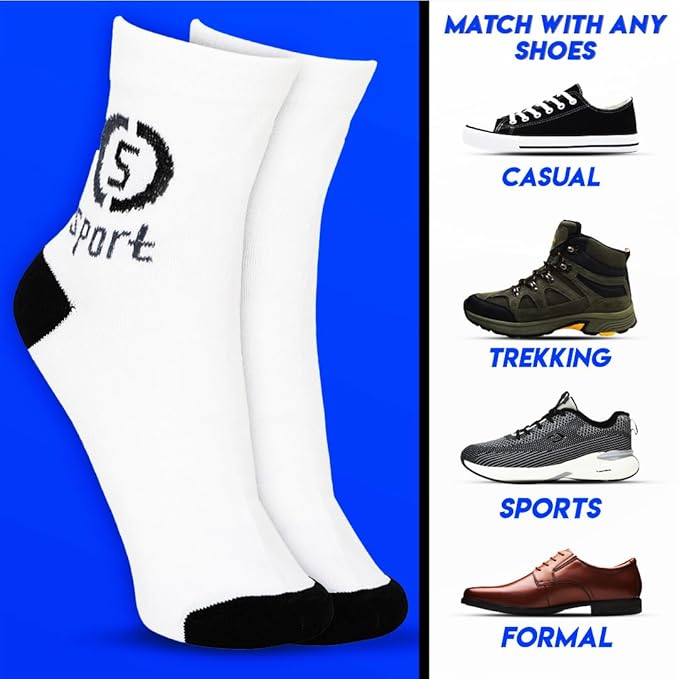 BTfash Solid Ankle Socks for Men & Women, Multicolor, Free Size