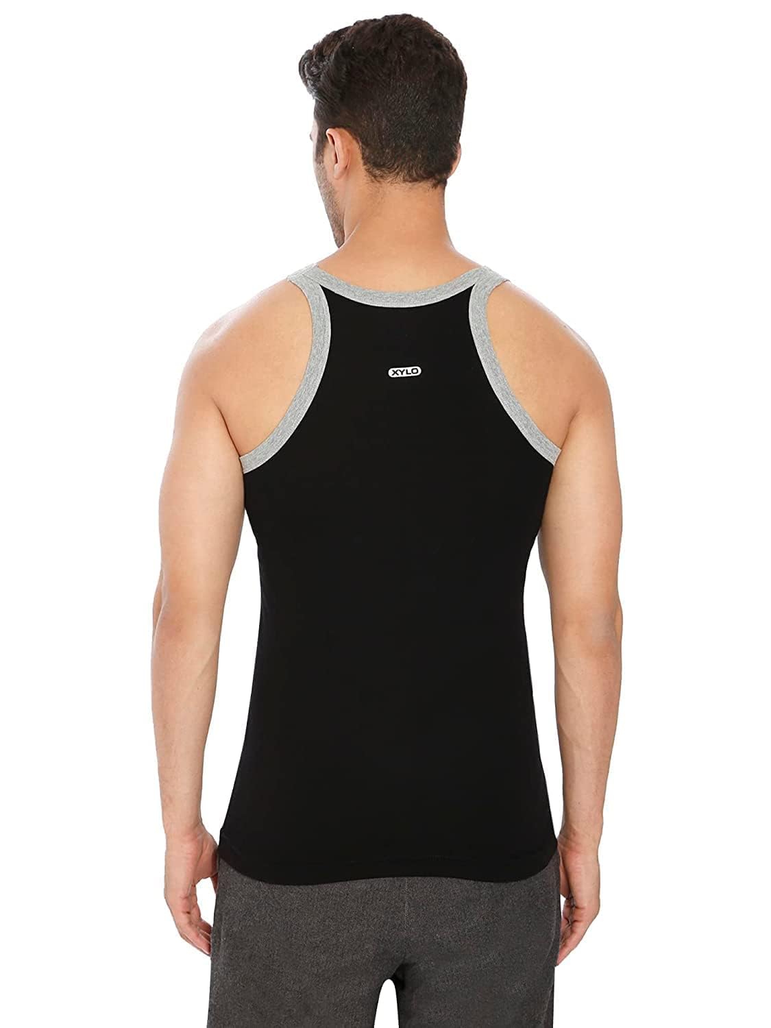 Lux Xylo Cotton Men's Round Neck Sleeveles Vest - Assorted (333)