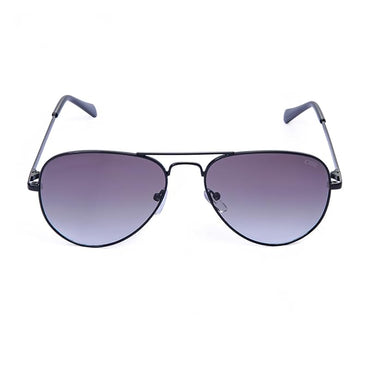IDEE 100% UV protected sunglasses for Unisex | Size- Large | Shape- Aviator | Model- IDS2500C15SG (Shiny Black)