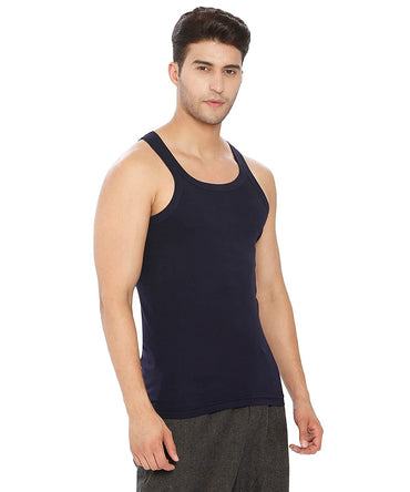 Lux Xylo Cotton Men's Round Neck Sleeveles Vest - Assorted (777)