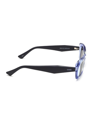 IDEE 100% UV protected sunglasses for men with Black polycarbonate frame | Size - Large with Grey colored lens