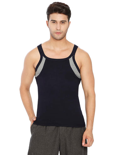 Lux Xylo Cotton Men's Round Neck Sleeveles Vest - Assorted (999)