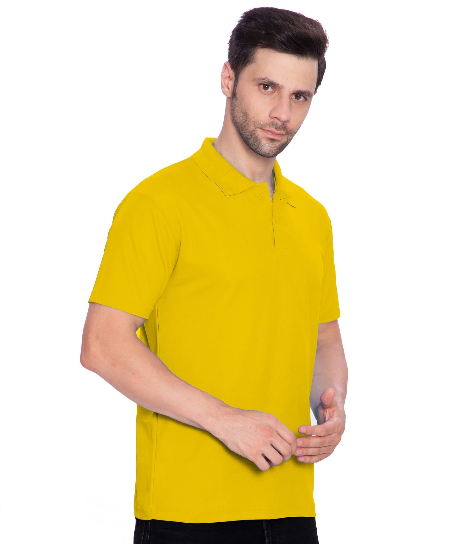 Btag Men's Dri-Fit Polo Neck Half Sleeve Solid Basic T-Shirt | Pack of 1