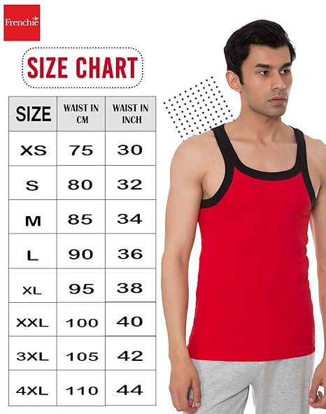 VIP Frenchie Flex Men's Regular Fit Vest - Pack Of 1