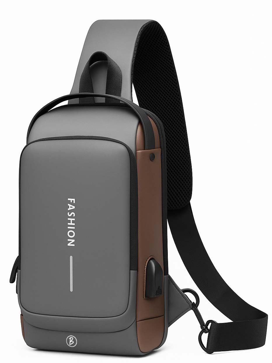 Bimla Traders Anti-Theft Sling Bag for Men & Women |Waterproof Crossbody Chest Bag with Lock| Lightweight Shoulder Daypack |for Travel, Work, and Daily Use
