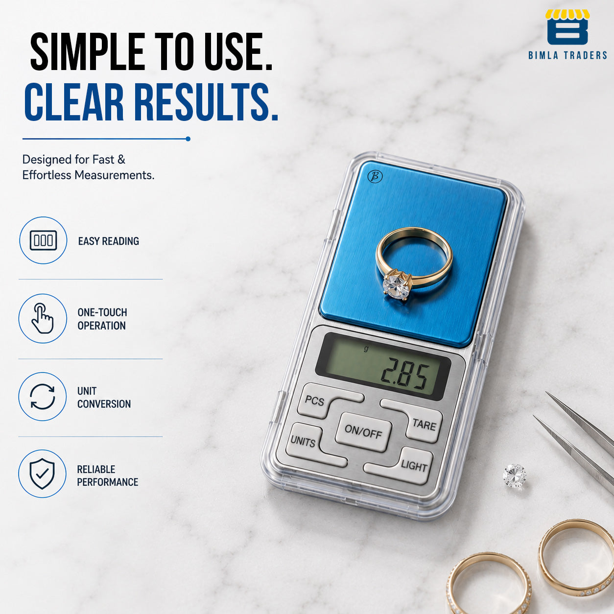 Btag Ultra-Precision Digital Pocket Weighing Scale | Premium Mini Jewellery & Gold Weight Machine | Compact Portable Design.