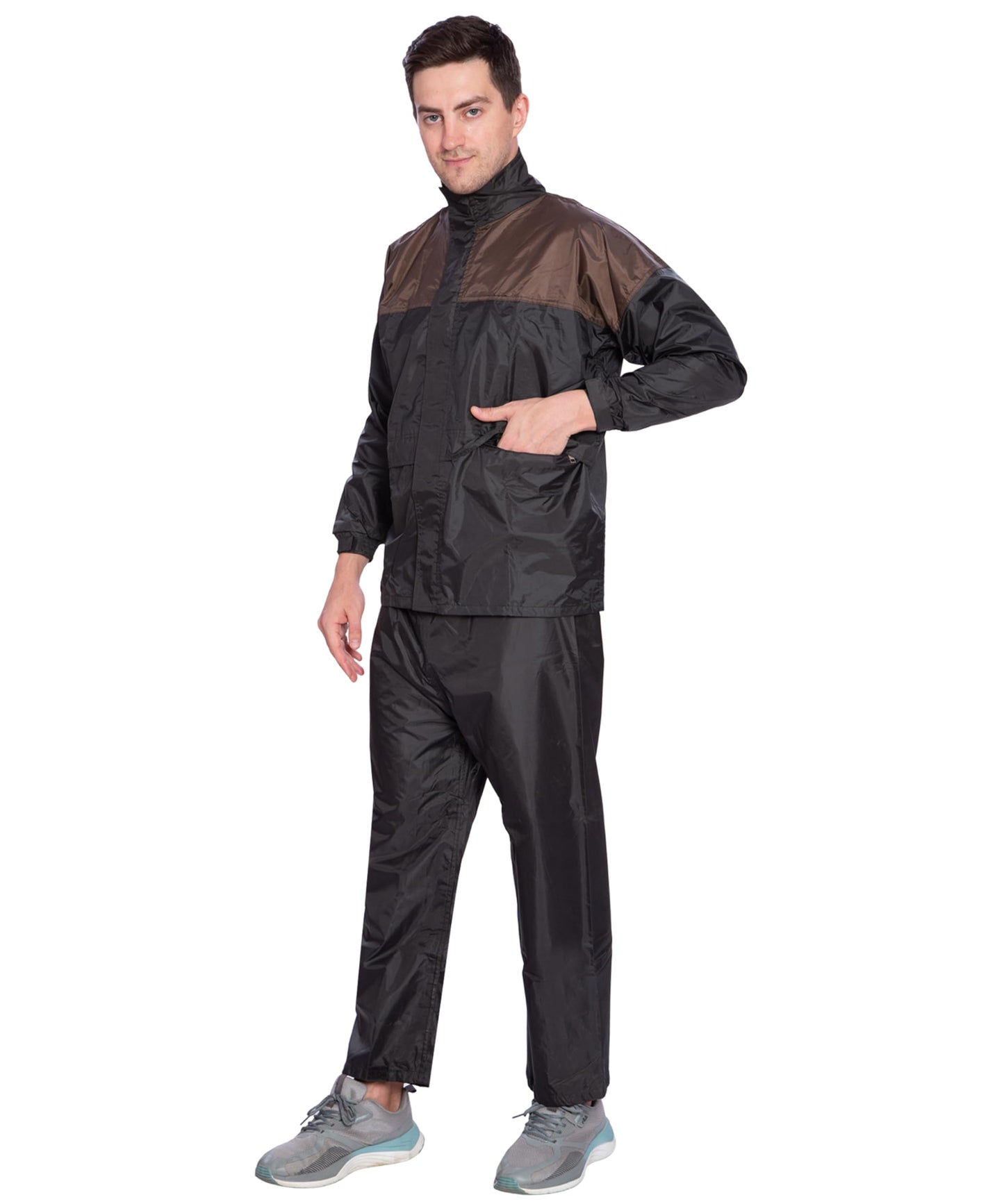Bimla Traders Men's Lightweight and Waterproof Hood Raincoat