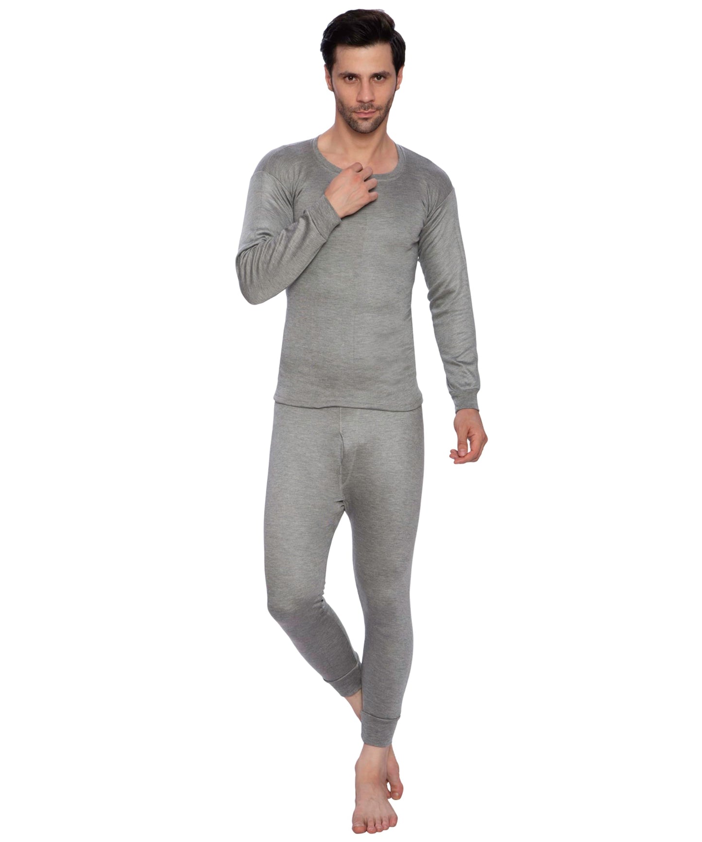 Bimla Traders Men's Round Neck Cotton Thermal Top and Lower Set