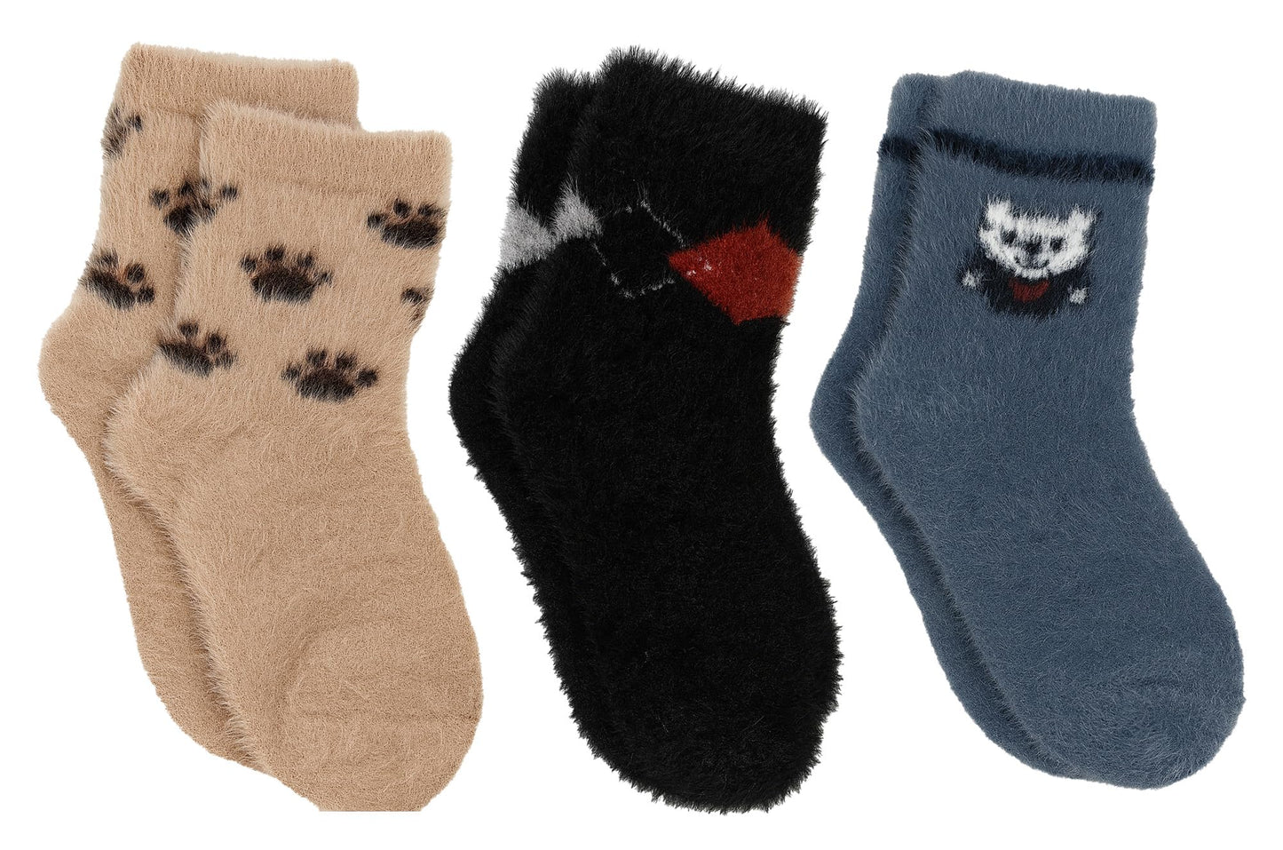 Bimla Traders Woolen Fur Socks for Kids – Boys & Girls | Anti Odour & Moisture Absorbent | Cozy, Fluffy & Skin-Friendly | Perfect for Winter Protection | Super Warm Socks for Kids, Babies & Toddlers (Assorted)