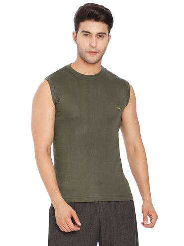 Lux Cozi 100% Cotton Men's Sleeveless Valour Mega White/assorted Innertee.
