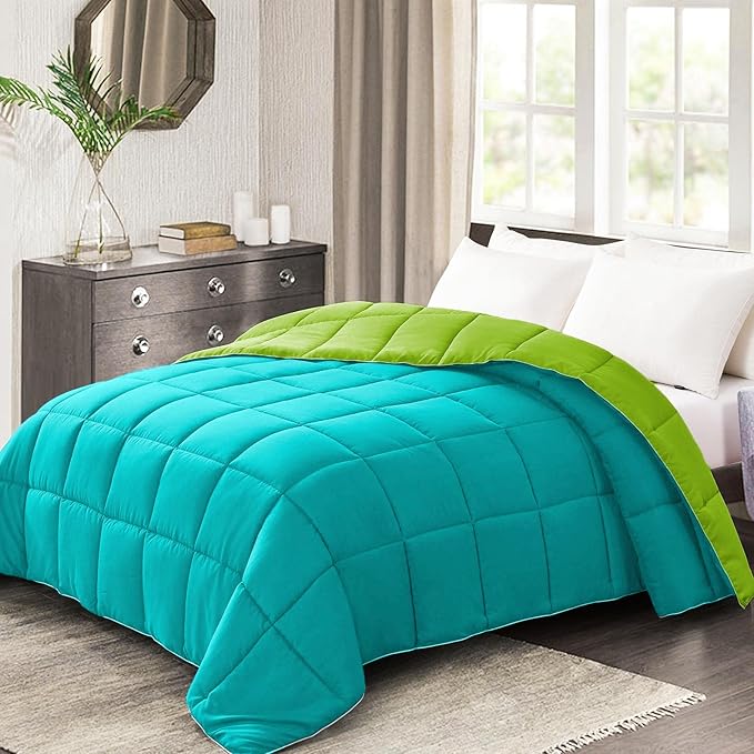 Btag Microfiber Reversible AC Comforter or Blanket for Double Bed | Ultra Soft & Dual Colour All Weather Duvet 500 GSM