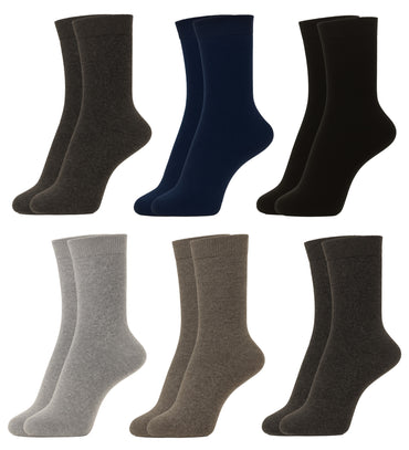 Btag Men’s Thermal Fur Wool Socks | Thick, Warm & Skin-Friendly | Super Warm, Breathable & Heat-Retaining | Best for Travel & Outdoor Use | Essential Winter Comfort Gear (Assorted_Free Size_PO6)