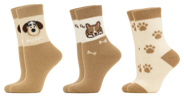 Btag Warm Woolen Socks For Women For Winters WithOut Thumb | Soft Thermal Warm Fur Inside | Made with Thermal Control Technology & Extra Cushioning For a Warmth & Cozy Feel (Assorted_Free Size_PO3)