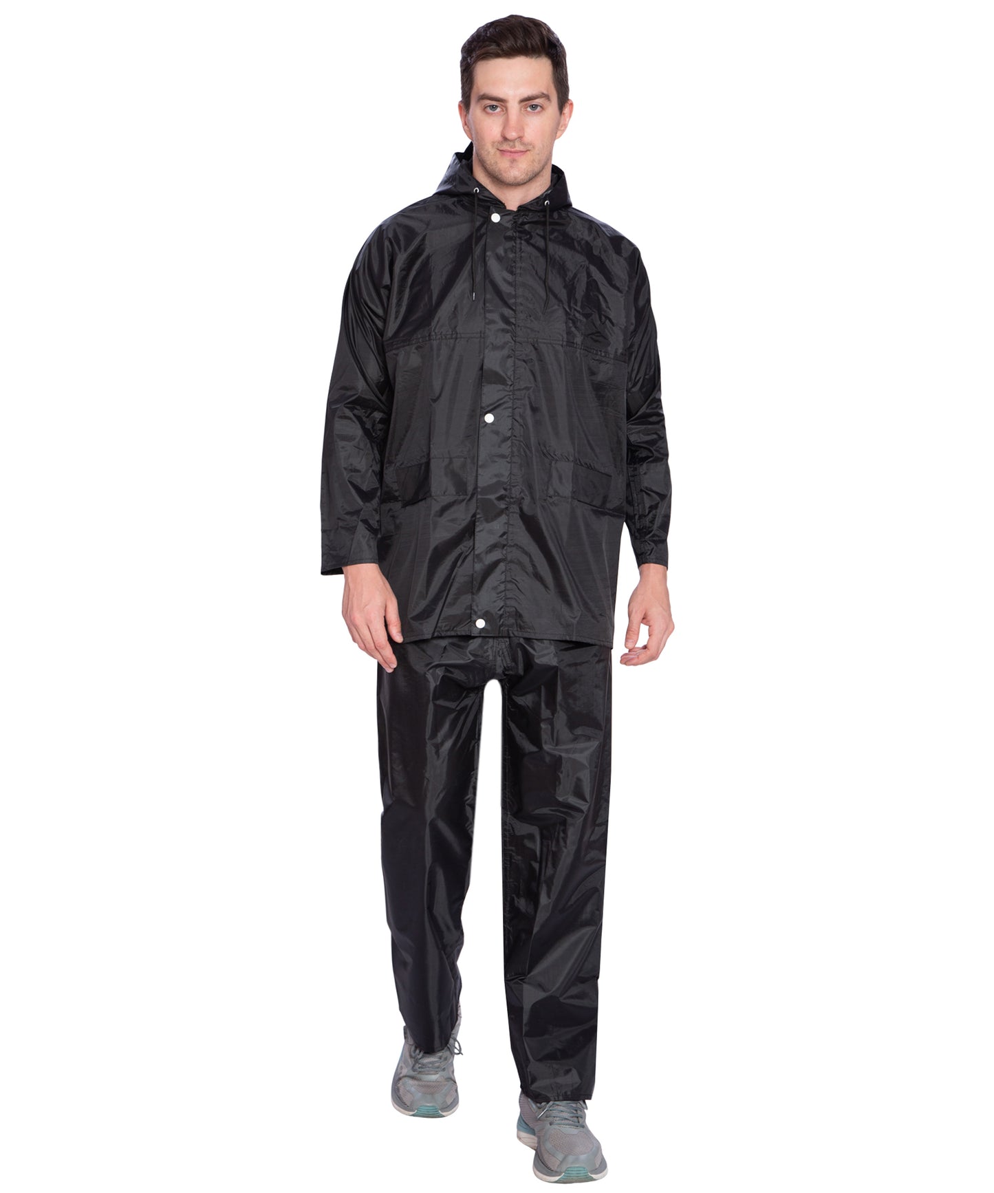 BTfash Men's Lightweight and Waterproof Hood Raincoat With pocket and bag | Solid | Comfortable | Modern