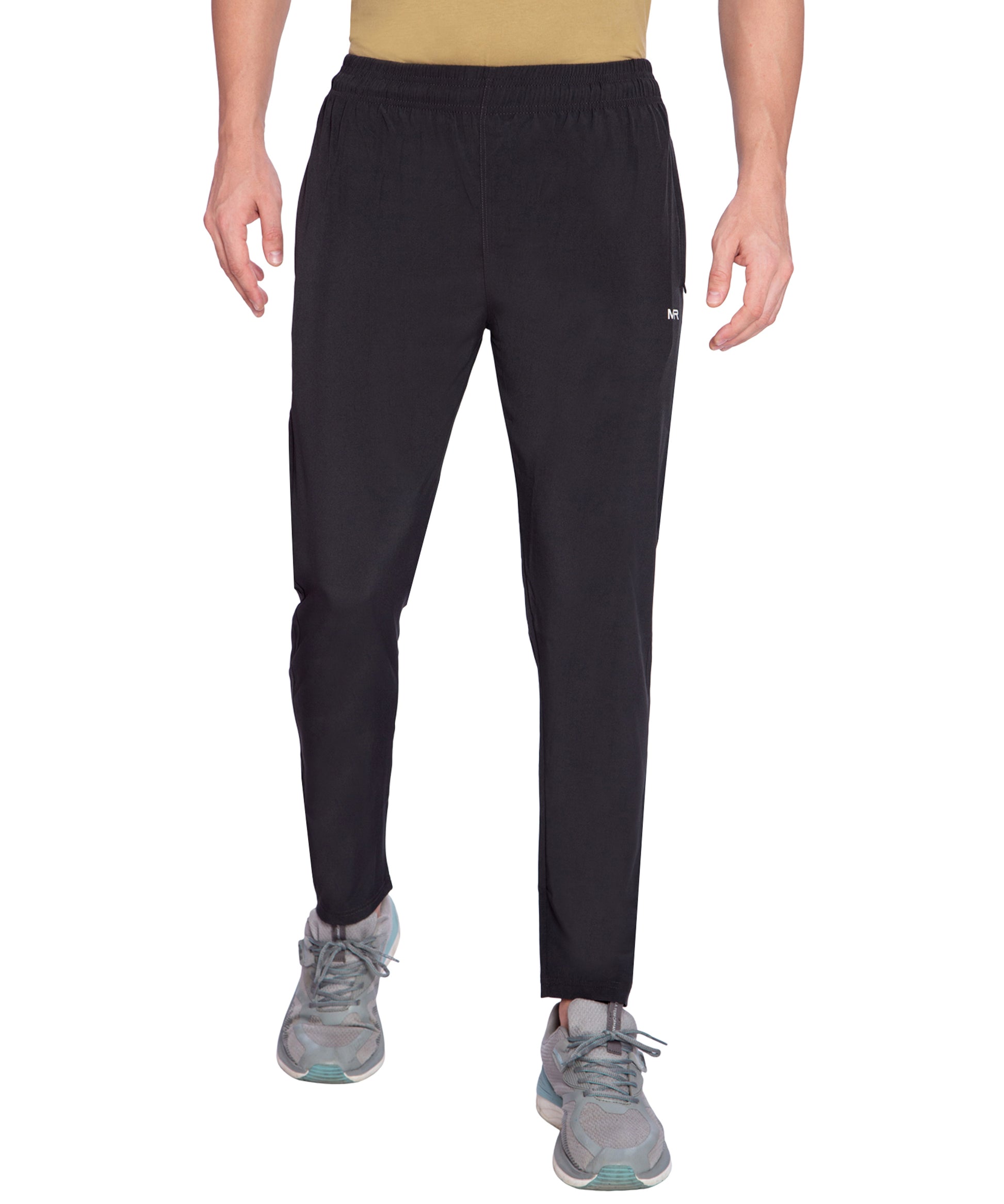 Mens Regular Fit Comfortable Cotton Track Pants with Both Side Zipper Pocket