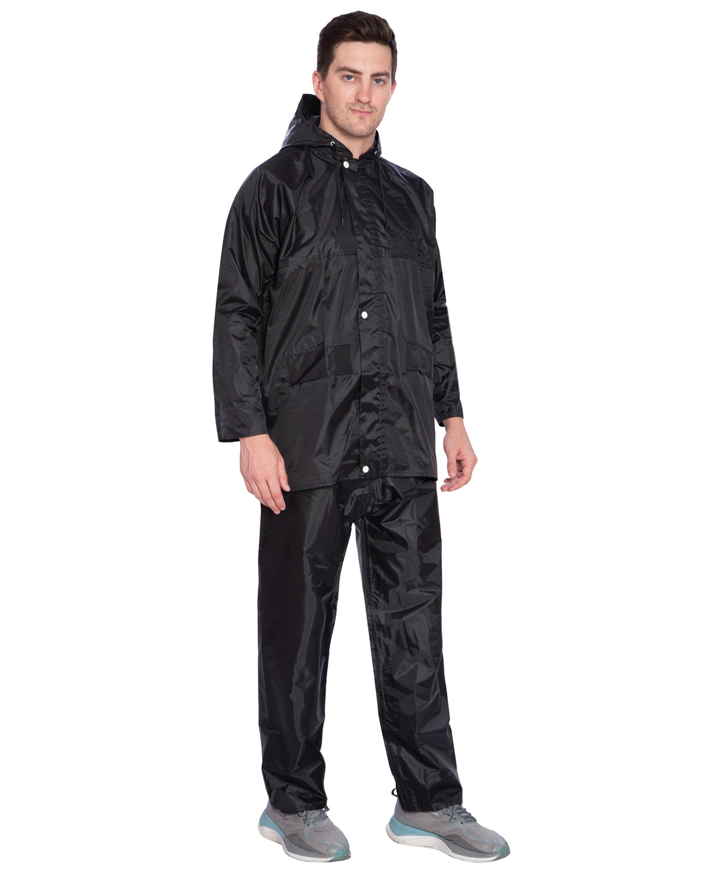 BTfash Men's Lightweight and Waterproof Hood Raincoat With pocket and bag | Solid | Comfortable | Modern