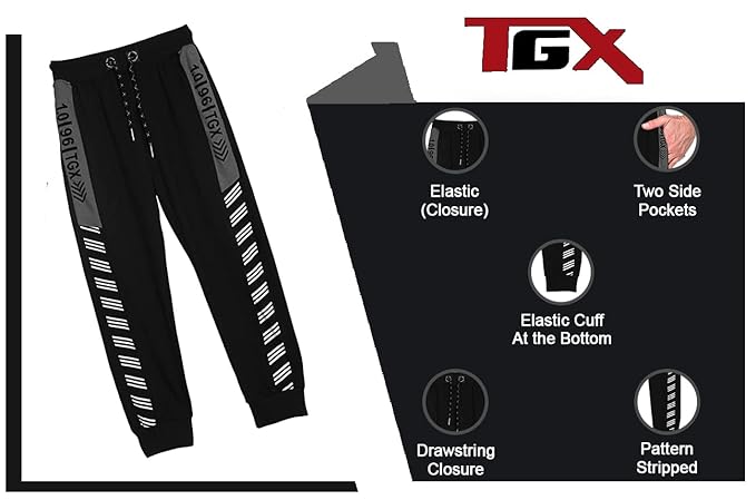 TOP GEAR Boy's Regular Fit Track Pants