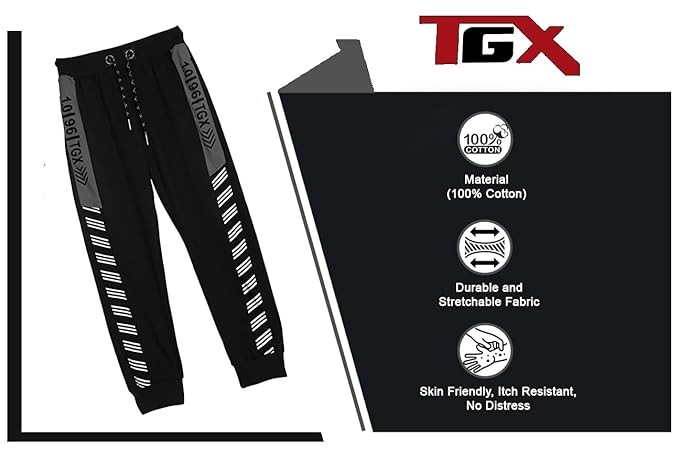 TOP GEAR Boy's Regular Fit Track Pants