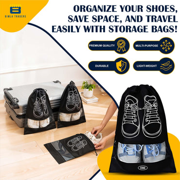 Crae Shoes Bag for Travel & Storage Organizer for Men & Women | Travel Accessories | Shoe Organizer | Shoe Cover for Travel Essentials