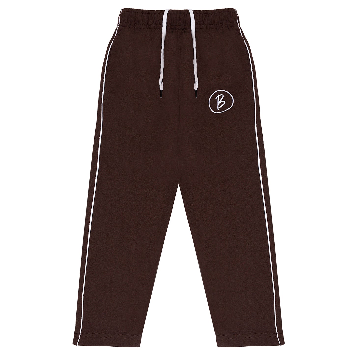 Btag Cotton Regular Fit Track Pants for Boys with Zip Pocket (Pack of 1)