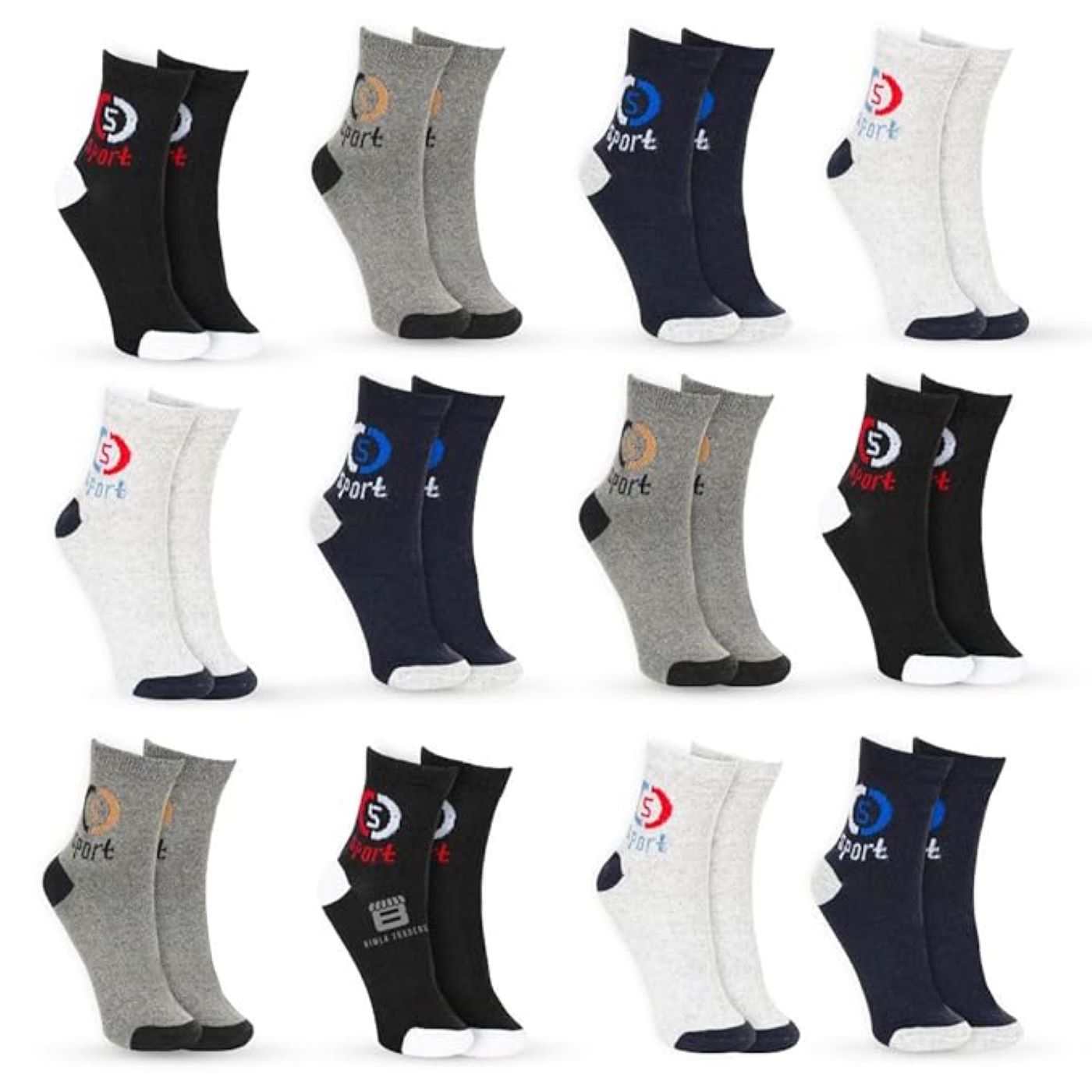 Bimla Traders Solid Ankle Socks for Men & Women Multicolor Free Size, Colours Would Vary