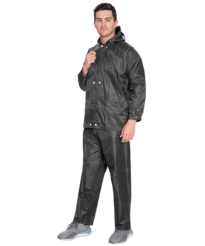 Bimla Traders Men's Lightweight and Waterproof Hood Raincoat
