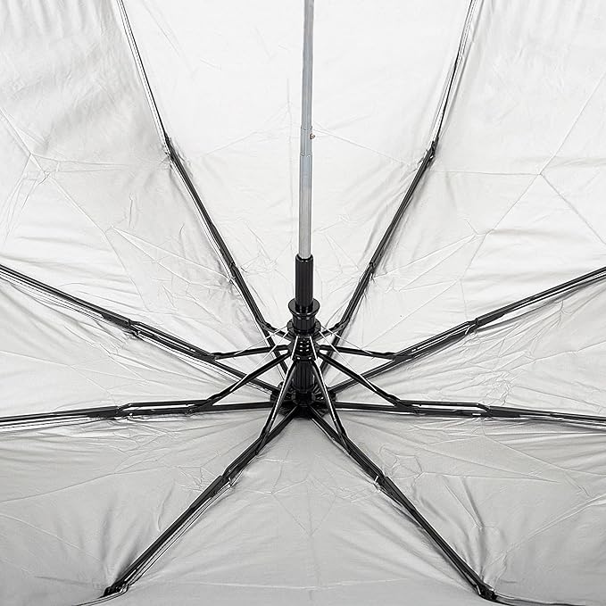 BTfash Round Handle 3 Fold Small size Black Portable Umbrella for Men Women & Kids | UV Protection, Waterproof, Rain, Sunlight Protection | Pack of 1