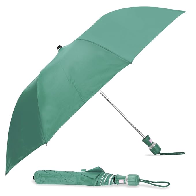 BTfash Round Handle 2 Fold Small size Portable Auto Open Umbrella for Men Women & Kids | UV Protection, Waterproof, Rain