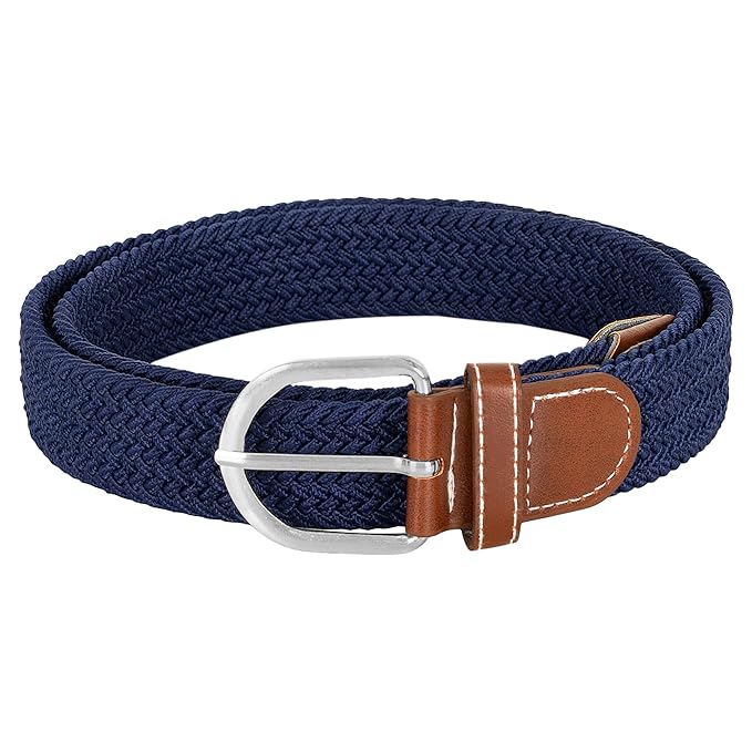 BTfash Stretchable Braided Woven Fabric Belt for Men and Women, Fits on upto 40 inch waist size | Pack of 1 |