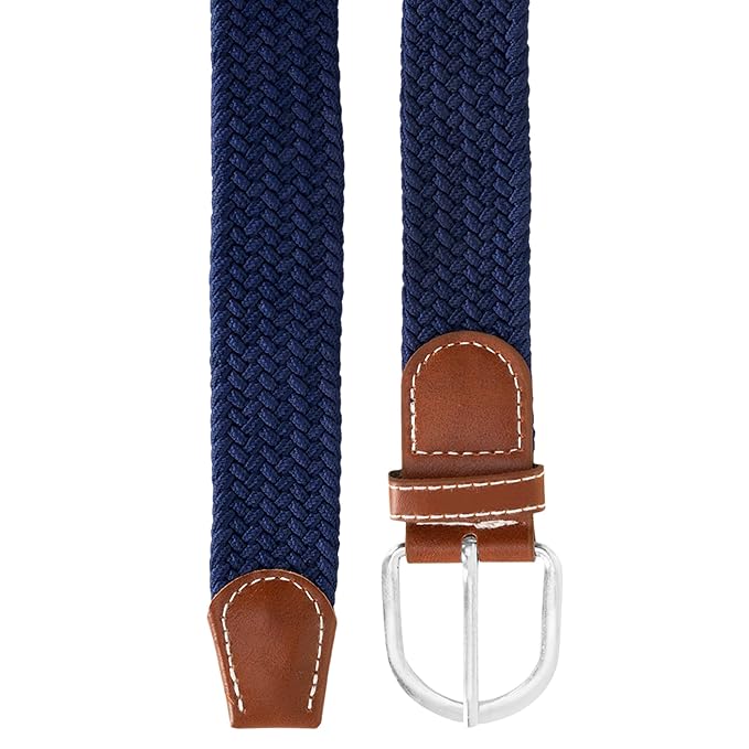 BTfash Stretchable Braided Woven Fabric Belt for Men and Women, Fits on upto 40 inch waist size | Pack of 1 |