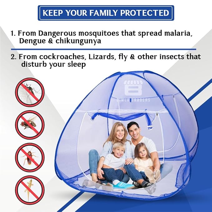 Btag 100% Polyester Mosquito Net – Premium Insect Protection, Strong, Portable & Durable