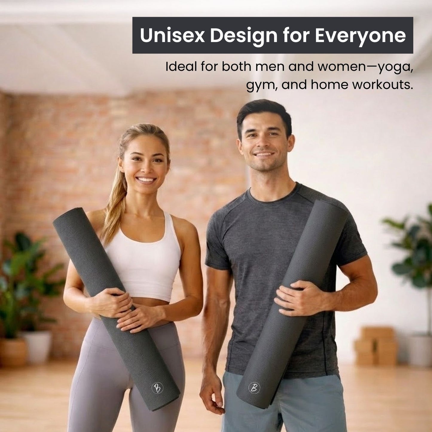 Bimla Traders Premium TPE Yoga Mat for Women & Men | Anti-Slip Exercise & Gym Mat for Home Workouts | Lightweight & Durable