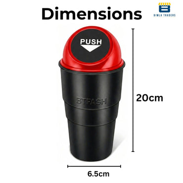 Bimla Traders Portable Mini Trash Bin for Car, Office, Home & Travel | Compact Garbage Organizer for Vehicle, Desk, Table & Kitchen | Car Accessories