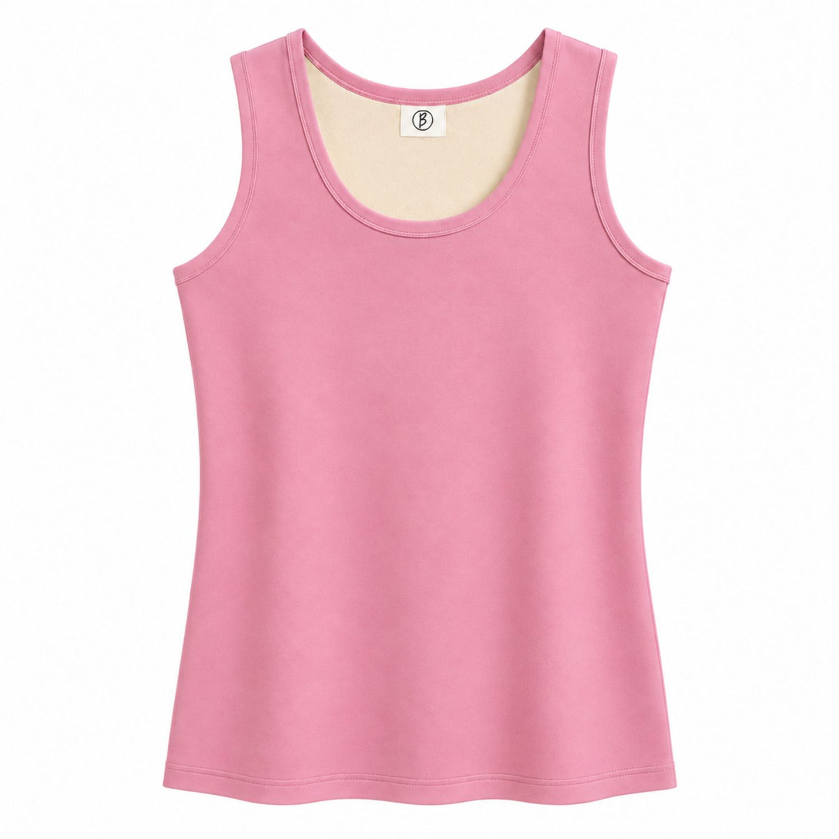 Bimla Traders Women’s Premium Stretchable Fur Thermal Tank Top – Ultra Soft Fleece Lined Cotton Camisole Undershirt for Winter Warmth, Scoop Neck Sleeveless Base Layer Vest