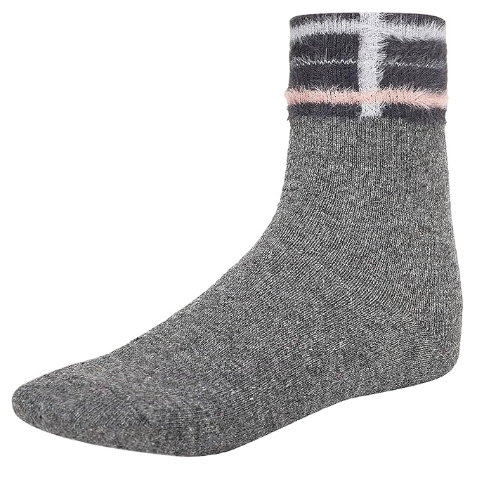 Bimla Traders Womens Ankle Length Warm & Thick Socks Pack of 4
