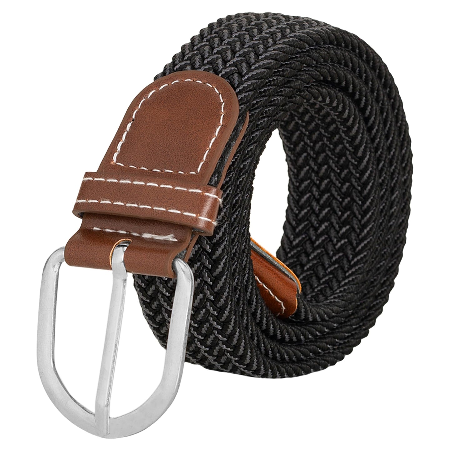 BTfash Stretchable Braided Woven Fabric Belt for Men and Women, Fits on upto 40 inch waist size | Pack of 1 |