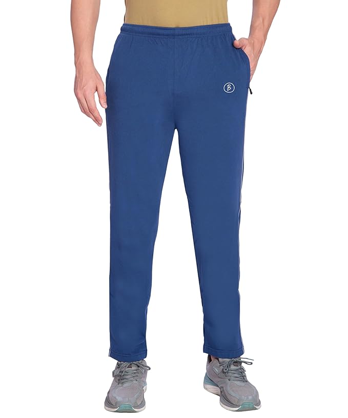 BTfash Mens Regular Fit Comfortable Cotton Track Pants with Both Side Zipper Pocket | Pack of 1