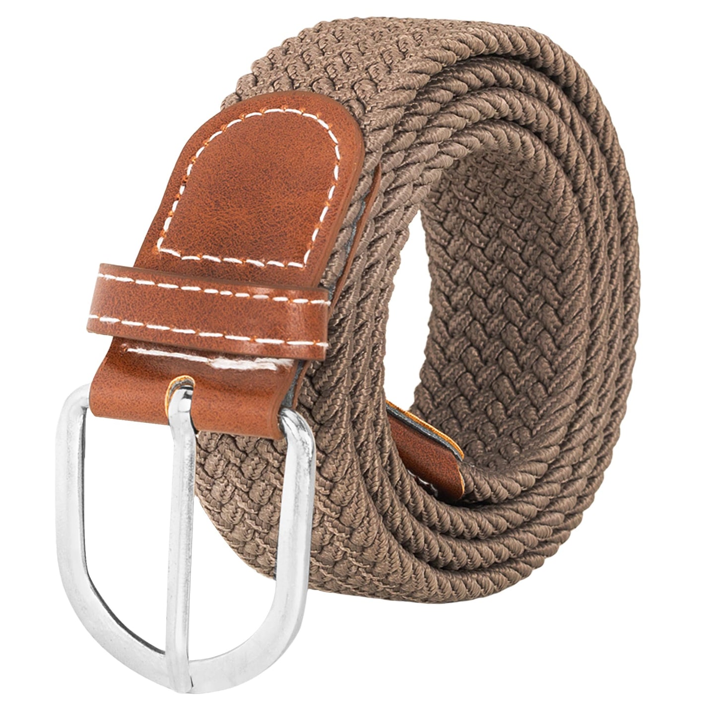 BTfash Stretchable Braided Woven Fabric Belt for Men and Women, Fits on upto 40 inch waist size | Pack of 1 |