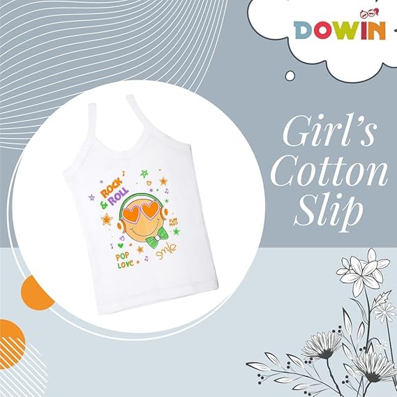 Dowin Girl's Cotton Slip (Pack of 3)