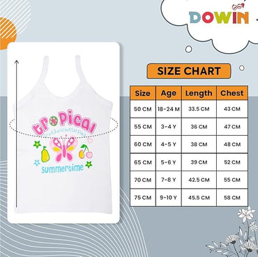 Dowin Girl's Cotton Slip (Pack of 3)